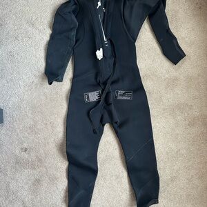 Black One Piece Footies with Zipper Closure